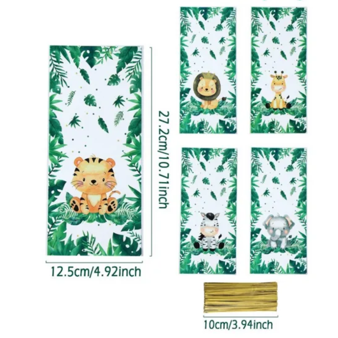 Green Forest Animal Candy bag