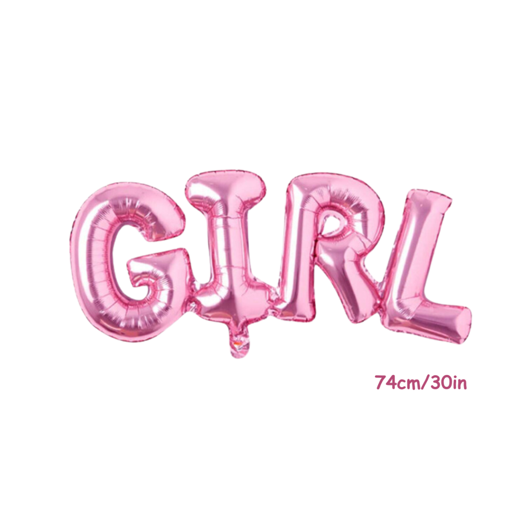Pink Girl Foil Balloons