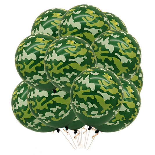 15pcs 12inch Camouflage Balloons
