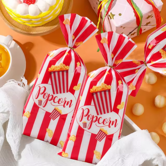 Popcorn Box Pattern Candy Bag