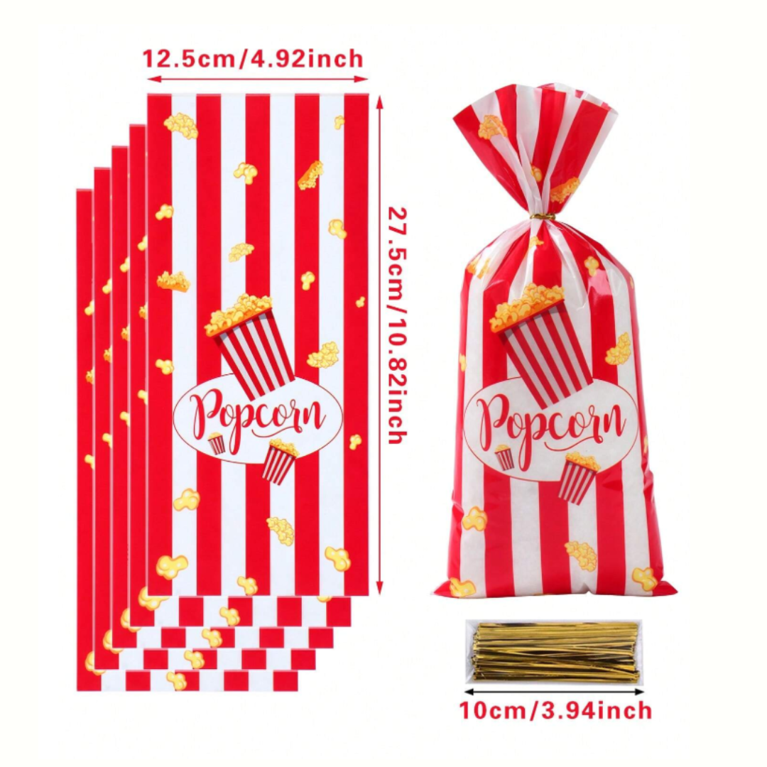 Popcorn Box Pattern Candy Bag
