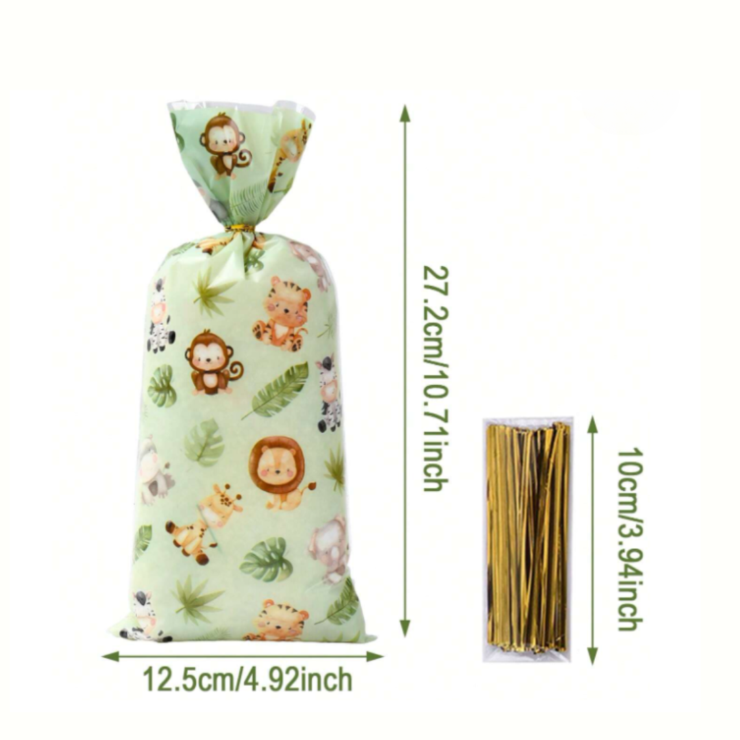 Animal Jungle Theme Candy Bags