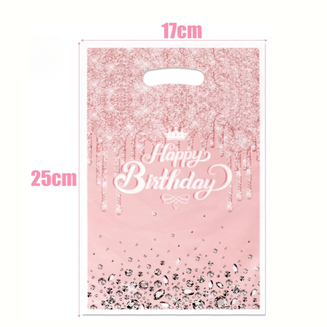 Rhinestone Print Pink Candy Bag