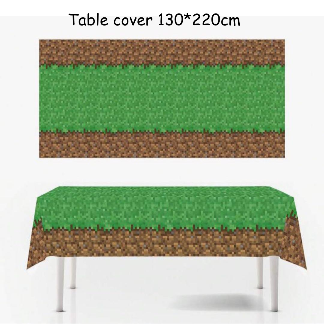 Minecraft Theme Table Cover