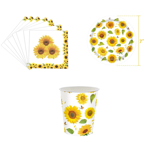 Sunflower Theme Dinnerware