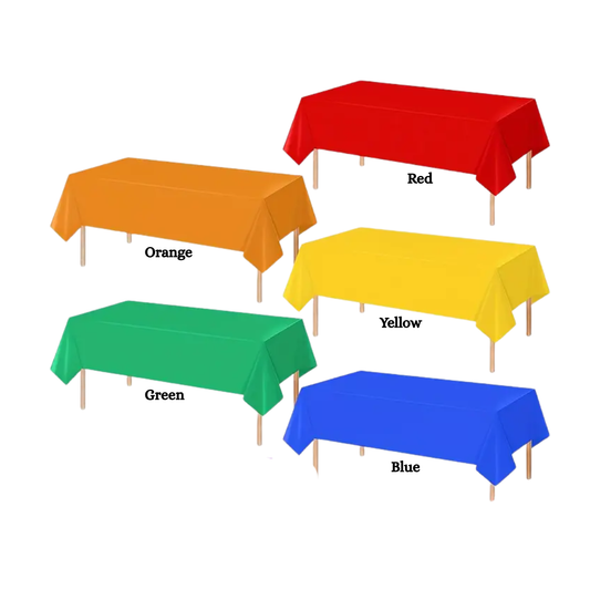 1pcs Plastic Table Cover (size: 183 x 137cm)