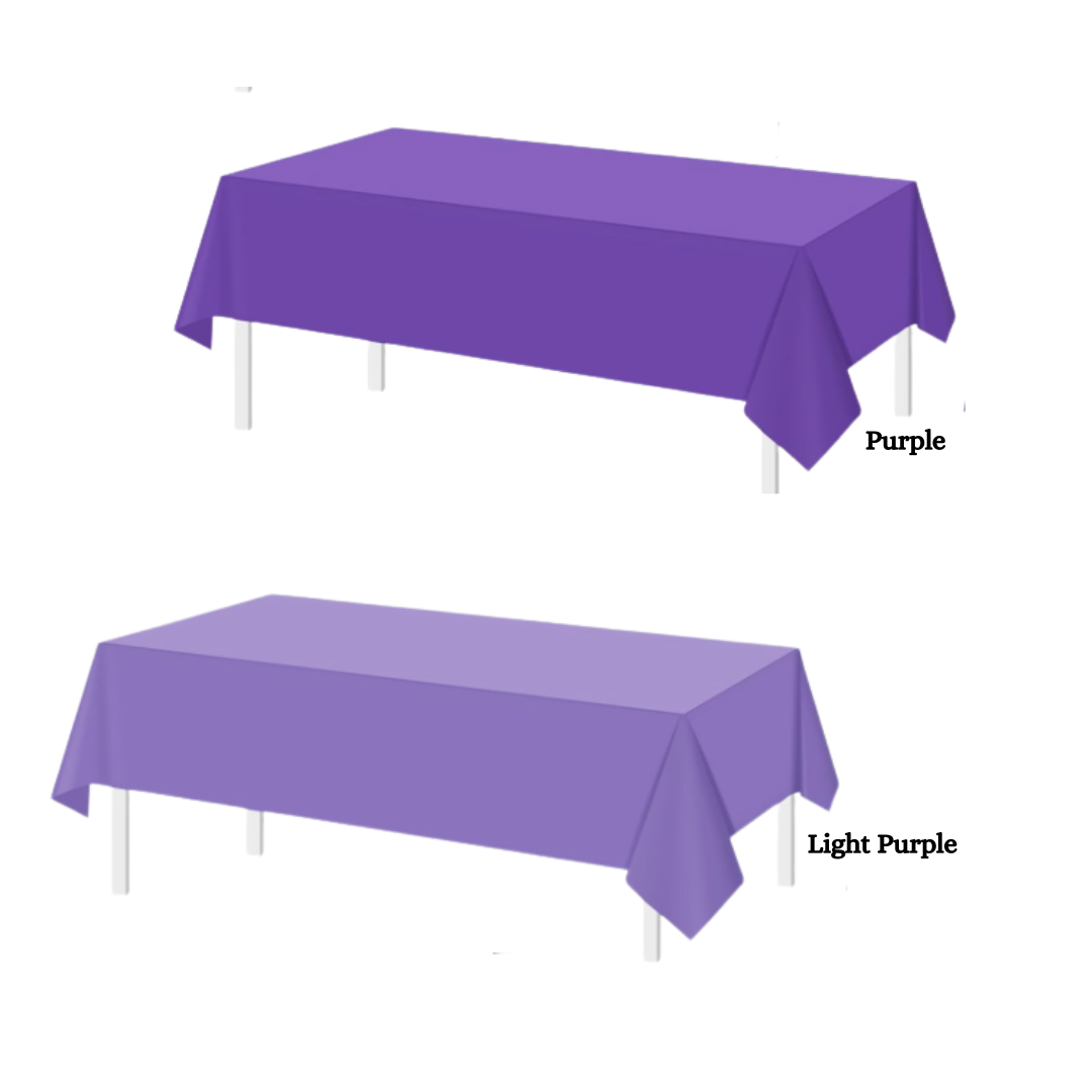 1pcs Plastic Table Cover (size: 183 x 137cm)
