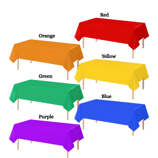 1pcs Plastic Table Cover (size: 183 x 137cm)