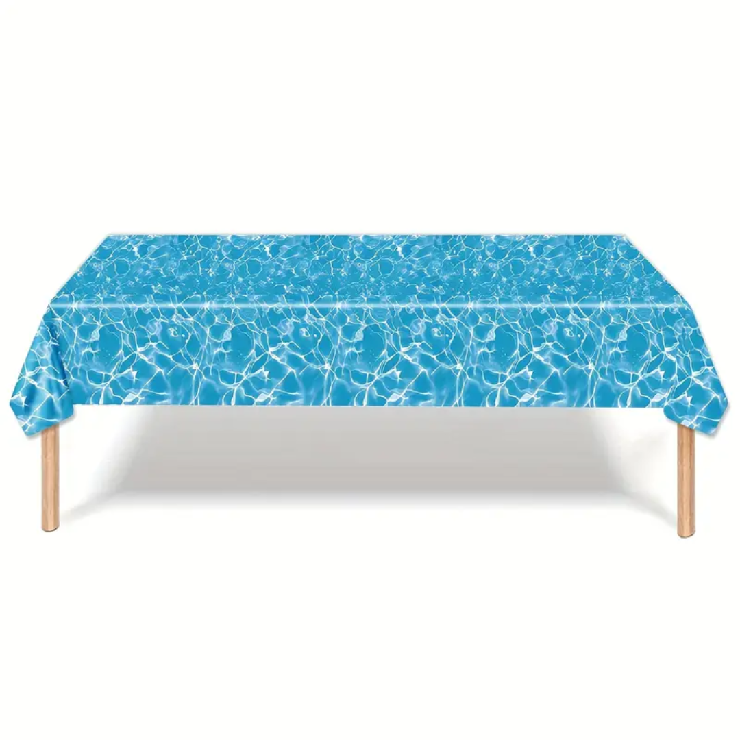 Ocean Wave Blue Table Cover