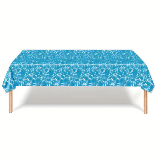 Ocean Wave Blue Table Cover
