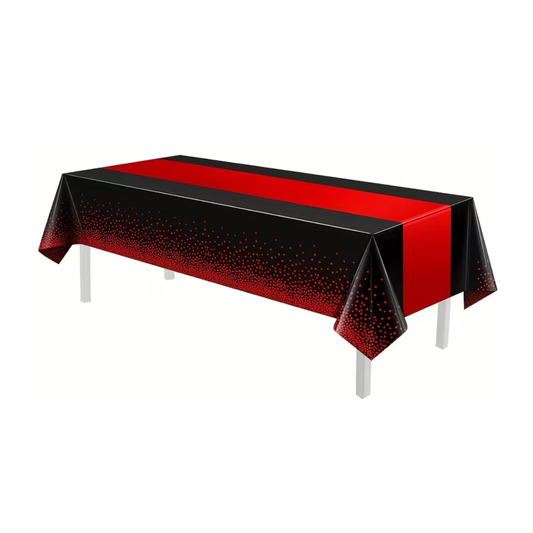 Black and Red Table cover