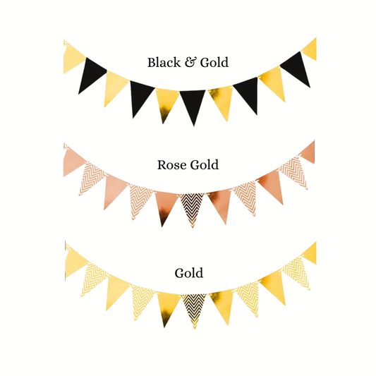 12pcs Triangular Flags Banner
