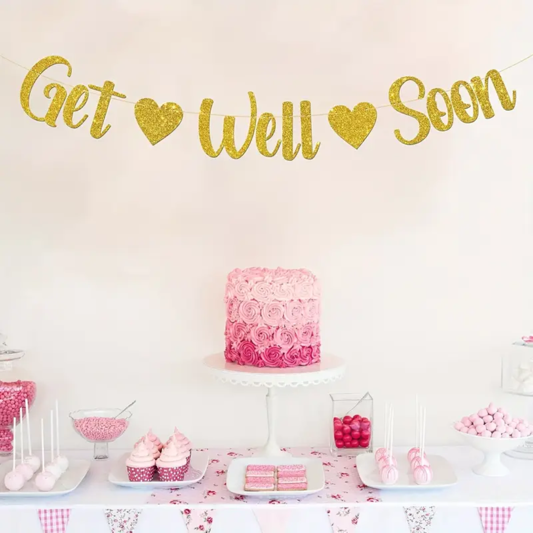 Gold Get will soon Glitter Banner
