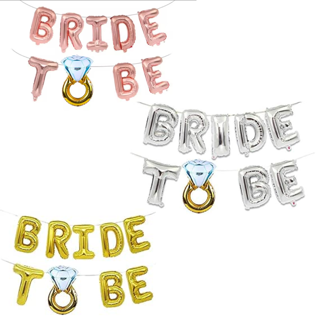 Bride to be Foil Banner with Ring