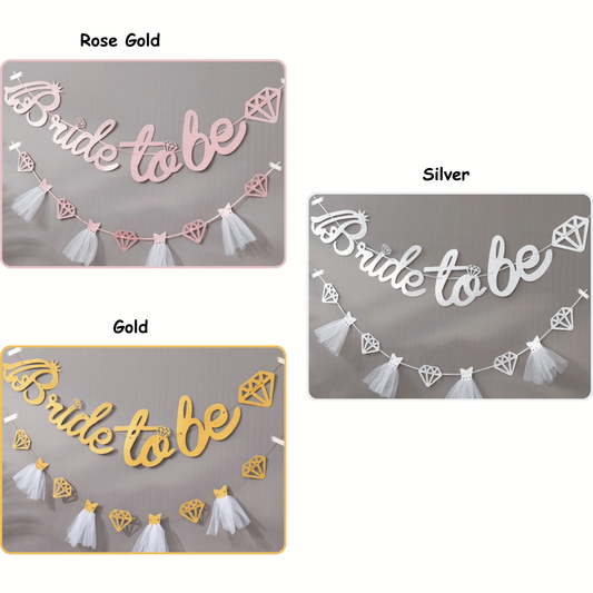 Bride to be 2pcs Banner & Pull Flag