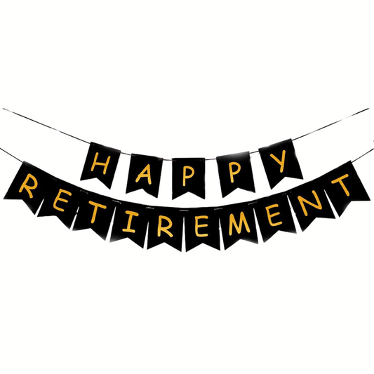 Happy Retirement Paper Banner