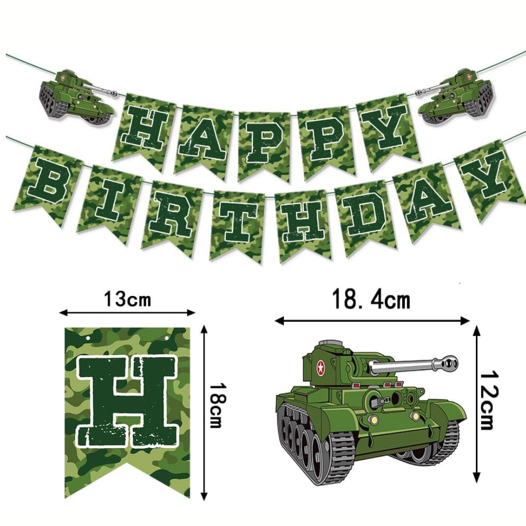Camouflage Army Theme Banner