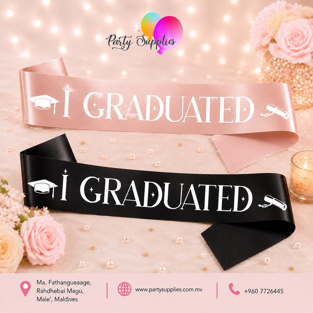 Graduation Party Sash "I Graduated"