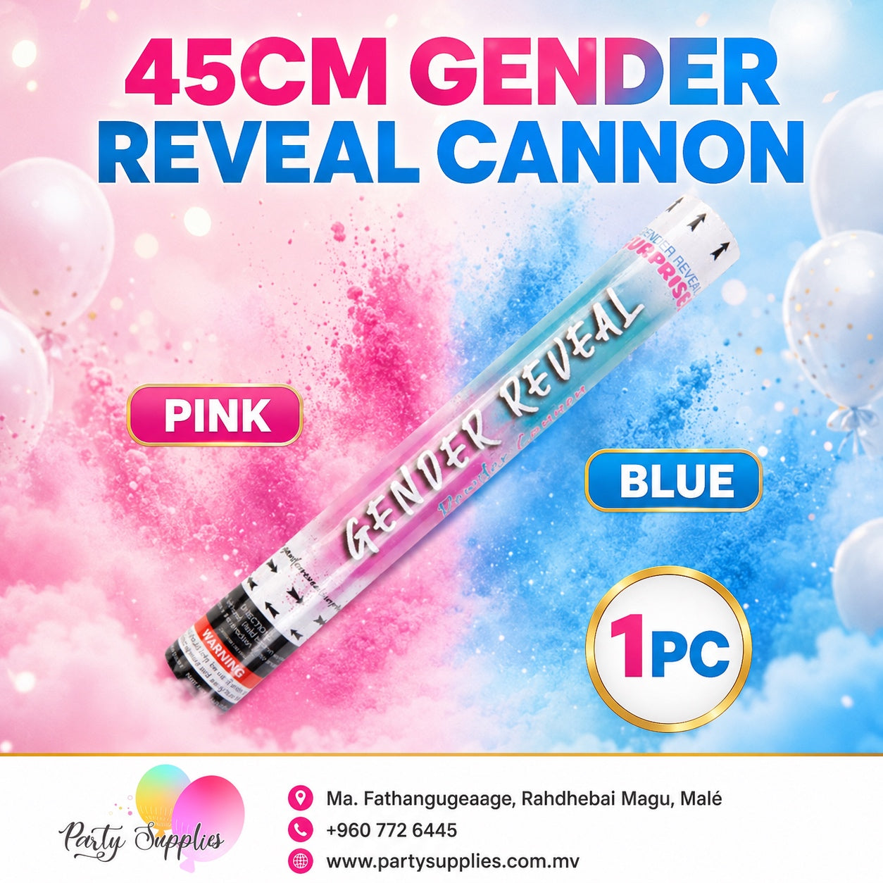 45cm Gender Reveal Cannon