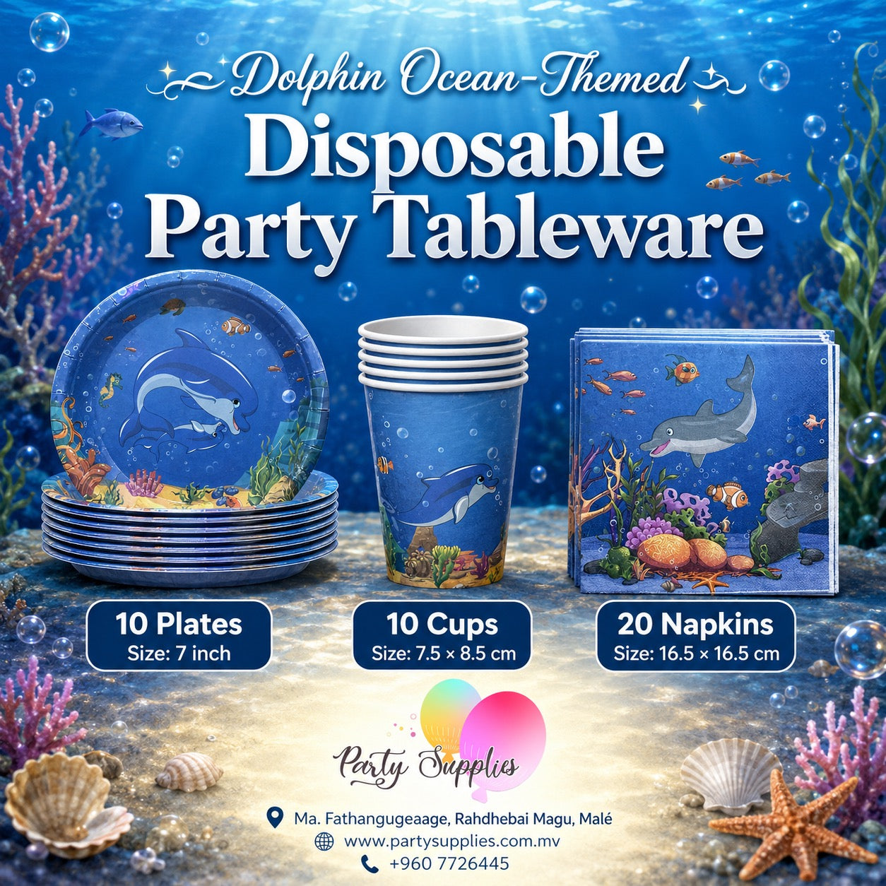 Dolphin theme dinnerware Set