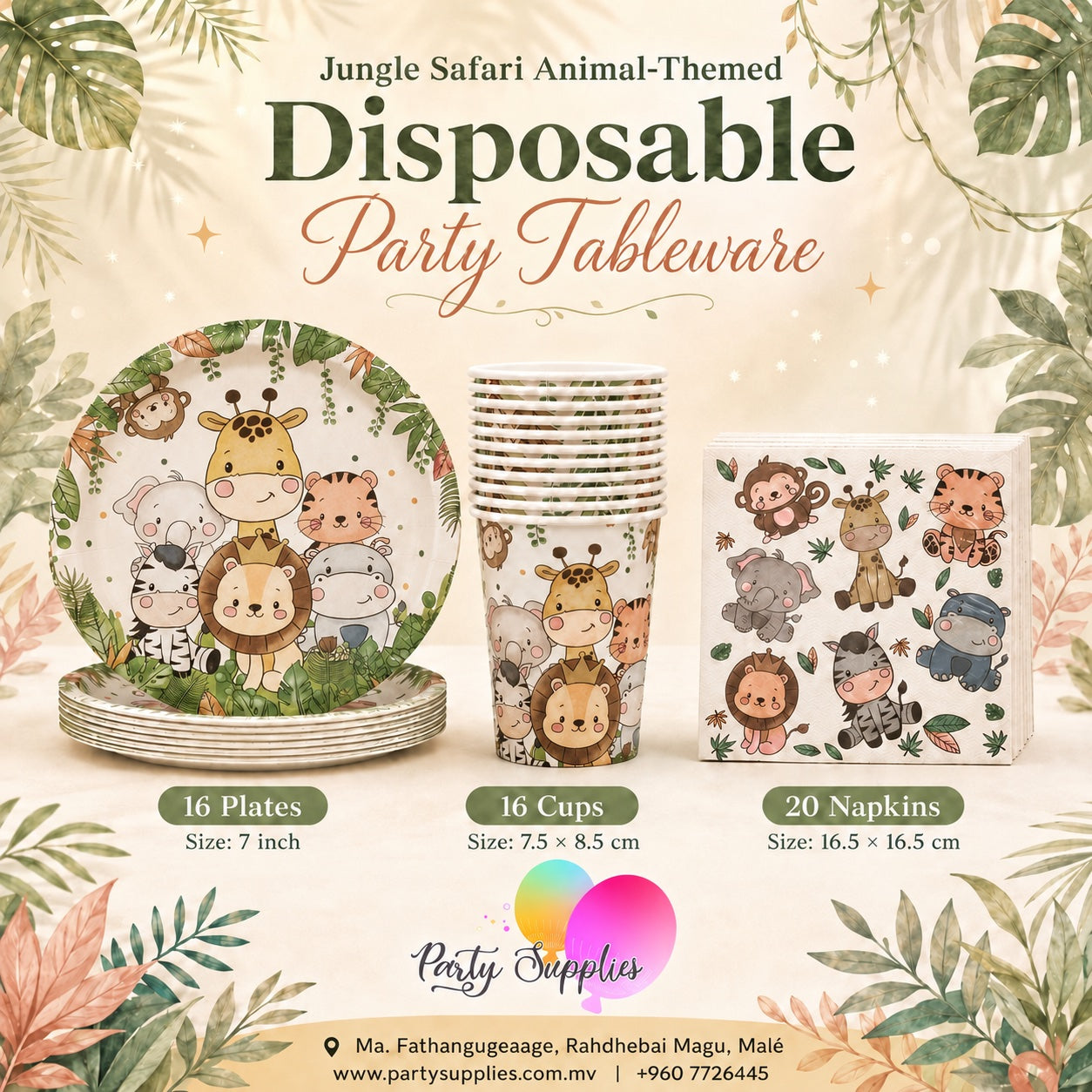 jungle, safari and animal-themed Dinnerware Set