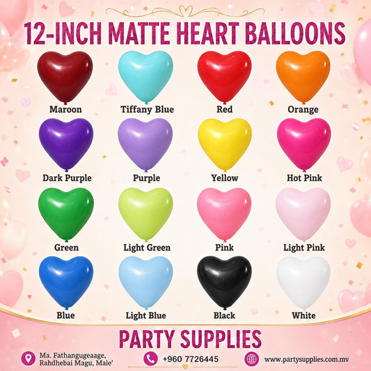 12inch Latex Heart Balloon