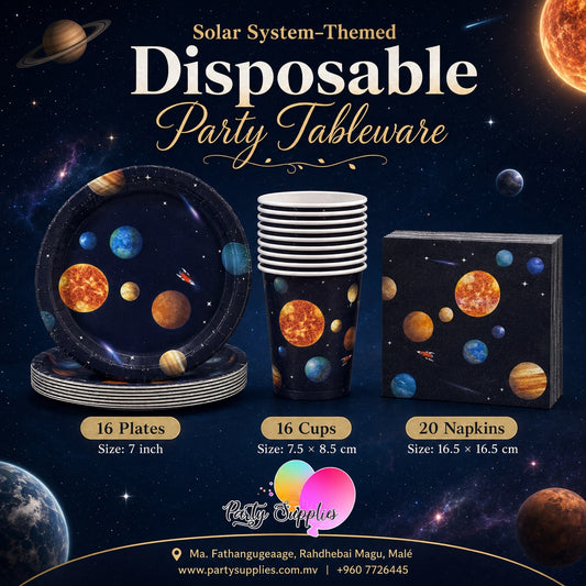 Space Outerspace Theme Dinnerware Set