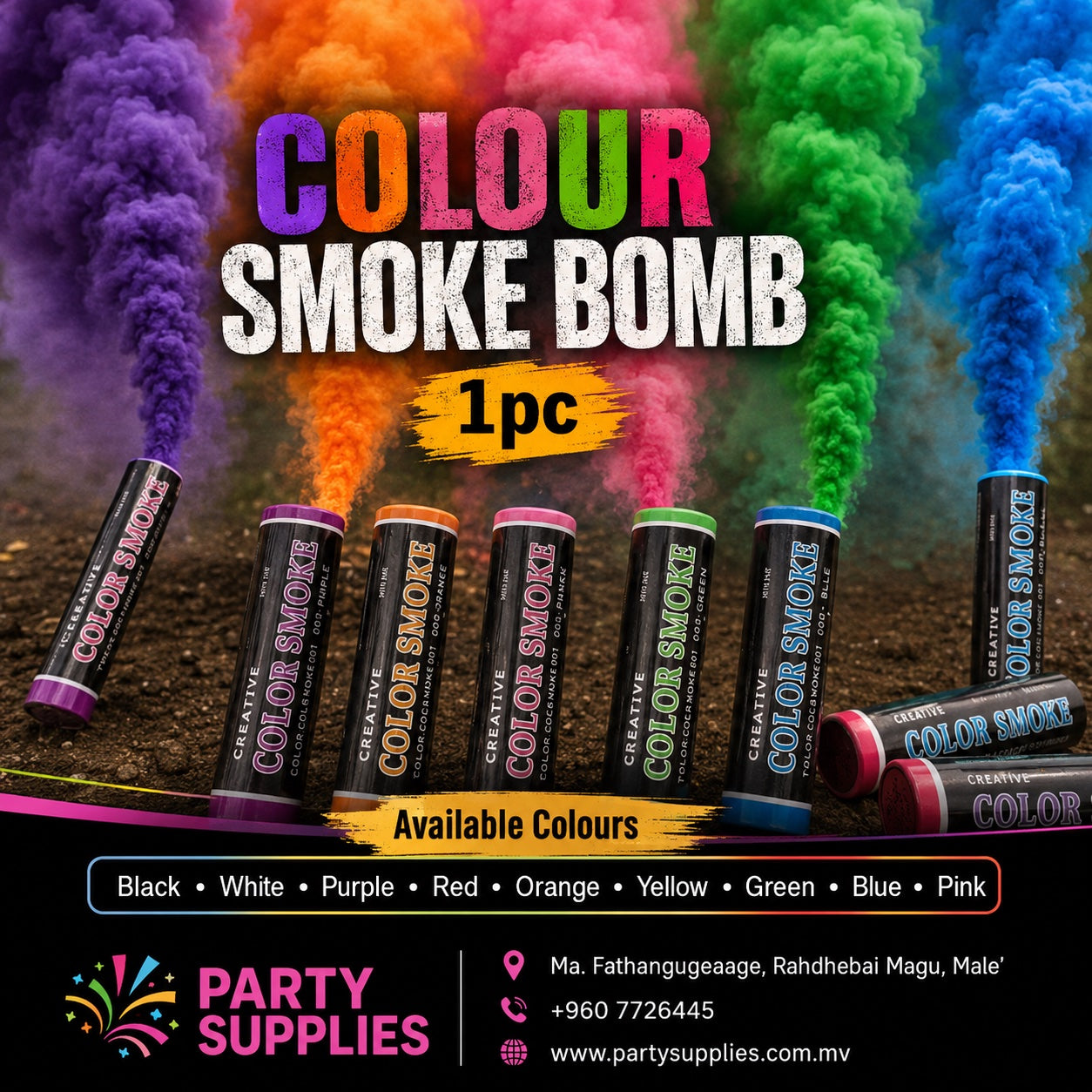 1pcs Colour Smoke Bomb