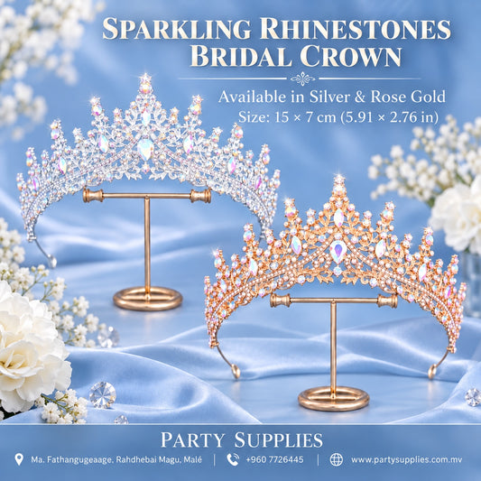 Sparkling Rhinestones Bridal Crown