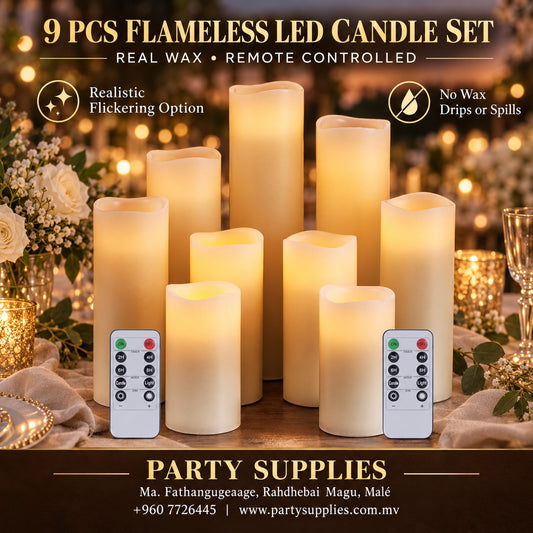 9pcs Flameless Led Candle Set