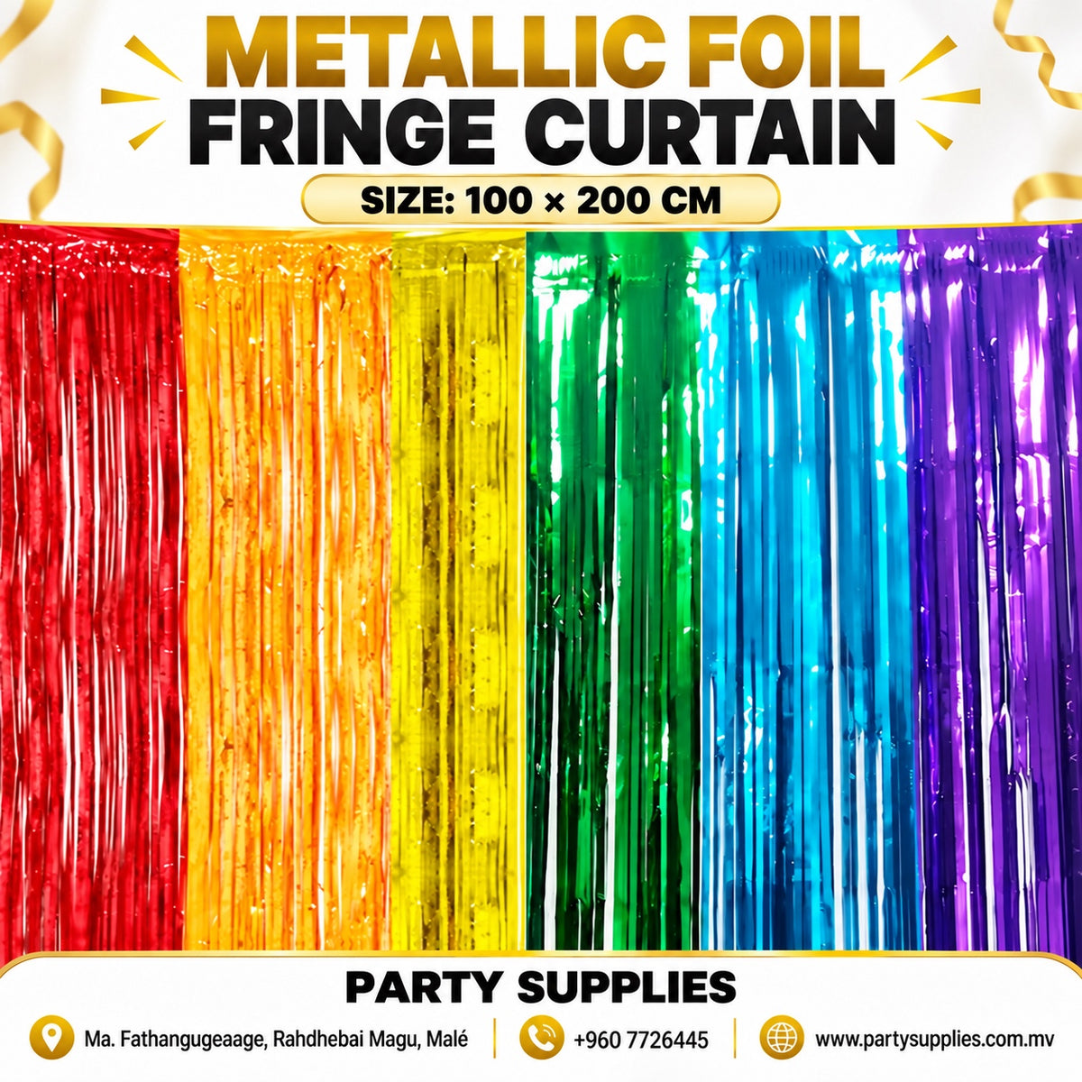 Metallic Foil Rain Curtains