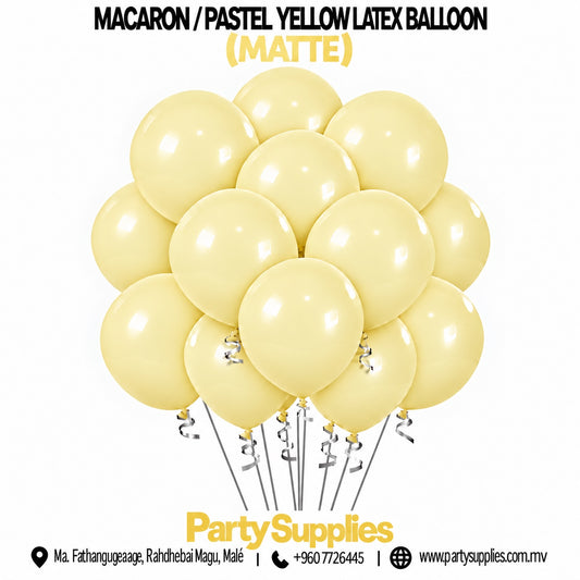 Patstel Yellow Latex Balloon