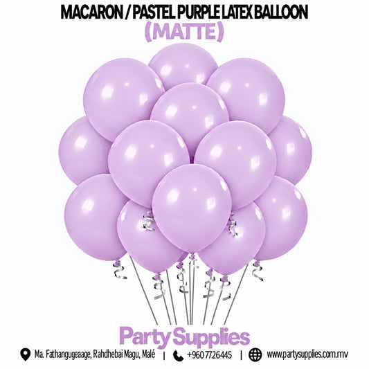 Pastel Purple Latex Balloons