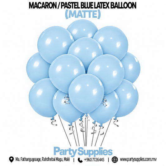 Pastel Blue Latex Balloons