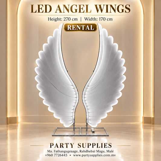 LED White Angel Wings for the Rent