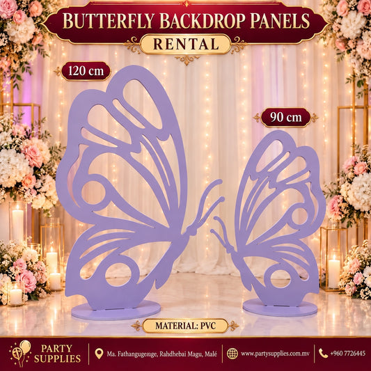 Purple Butterfly Backdrop Panels for RENT