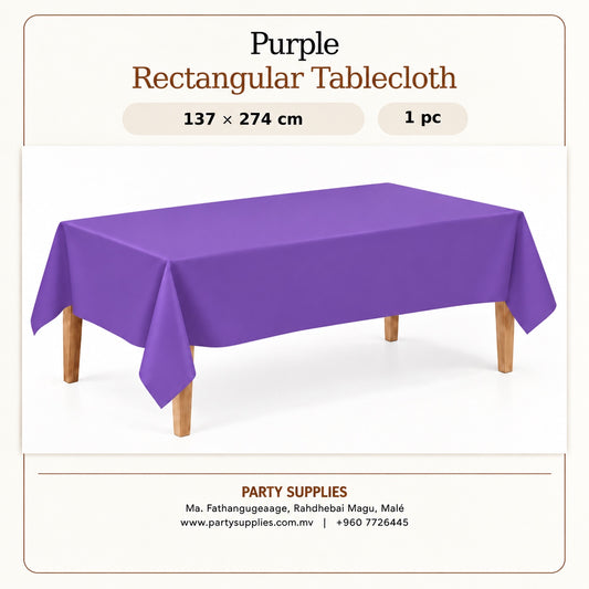 Purple Rectangular Tablecloth