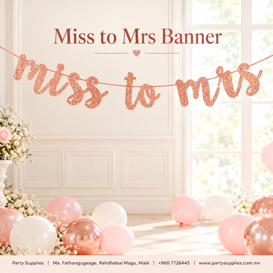 Miss To Mrs Party Banner