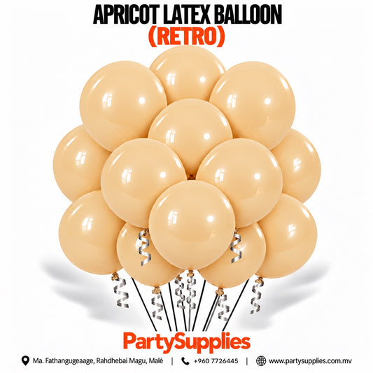 Apricot Retro Latex Balloons